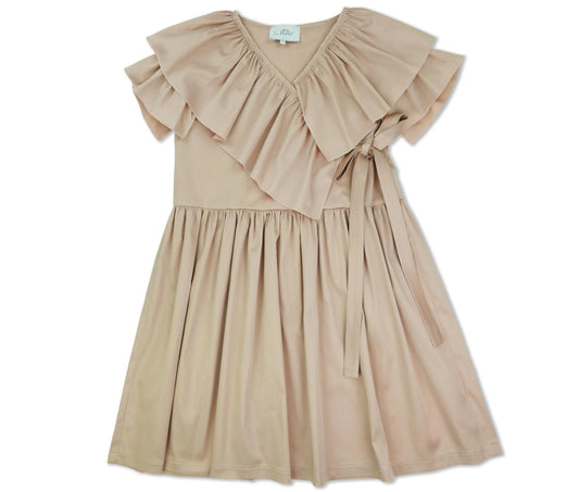 Miss L.Ray Lana Diagonal Ruffle Dress