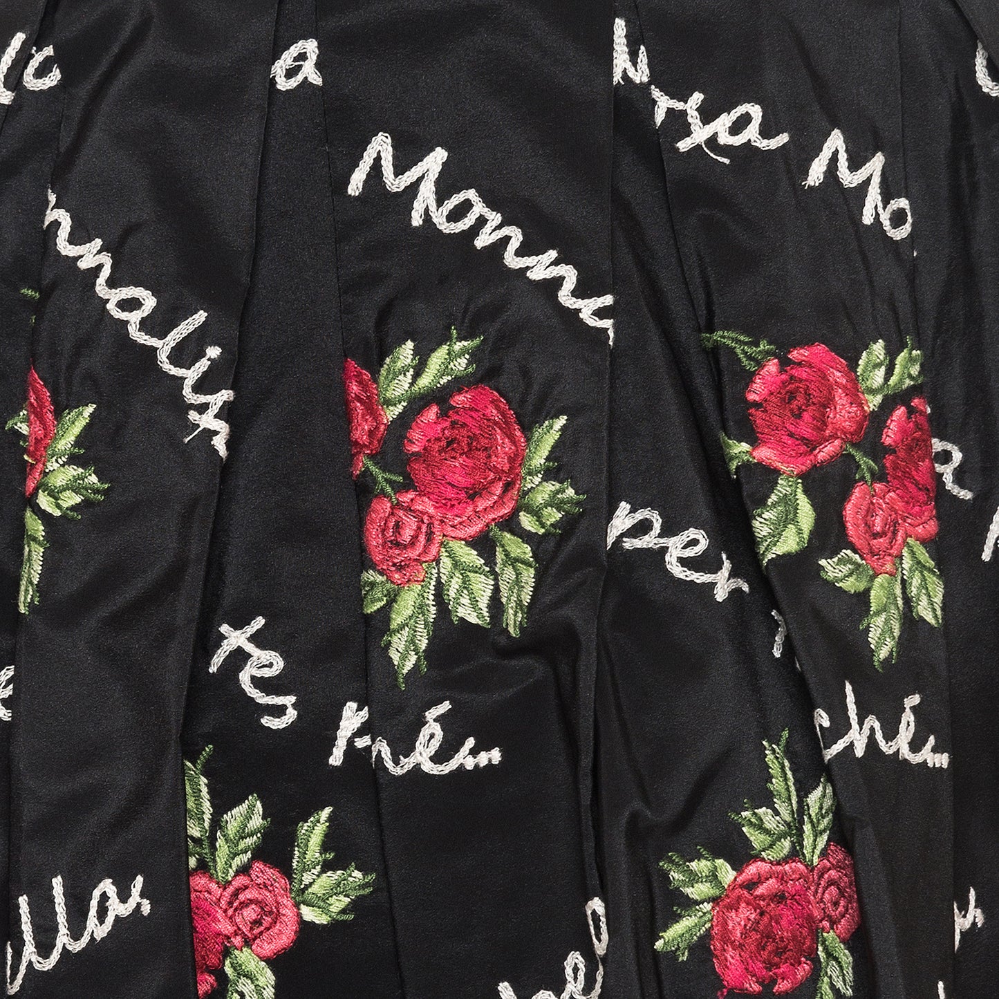 Monnalisa Embroidered Roses Skirt