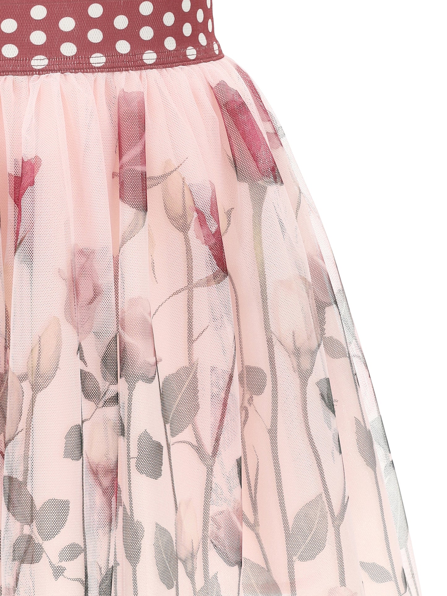 Monnalisa Floral Top & Skirt Outfit Set