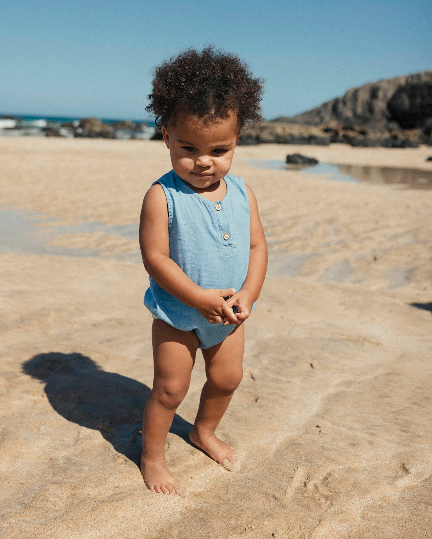 Buho Baby Denim Romper