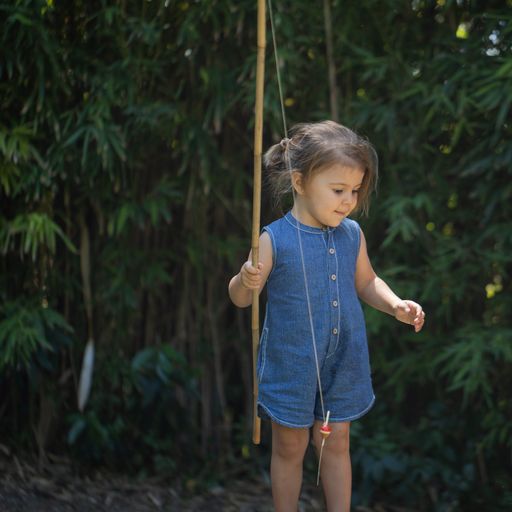 One + In the Family Ivy Short Denim Overall