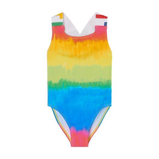 Stella McCartney Girls Rainbow Swimsuit