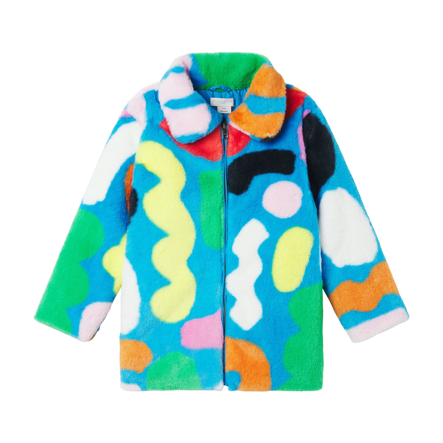Stella McCartney Girls Shapes Faux Fur Coat