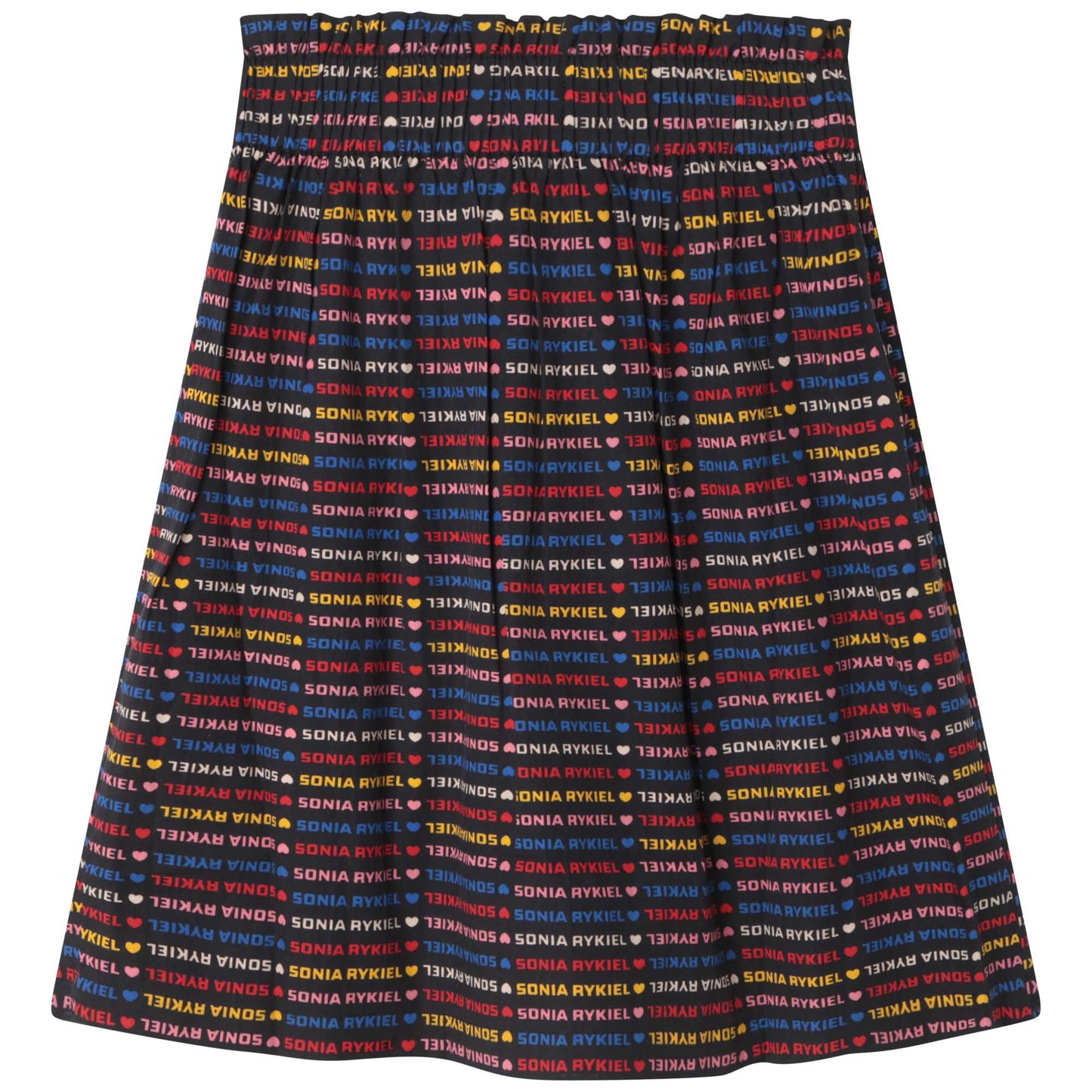 Sonia Rykiel Striped Multicolored Skirt w/ Front Bow