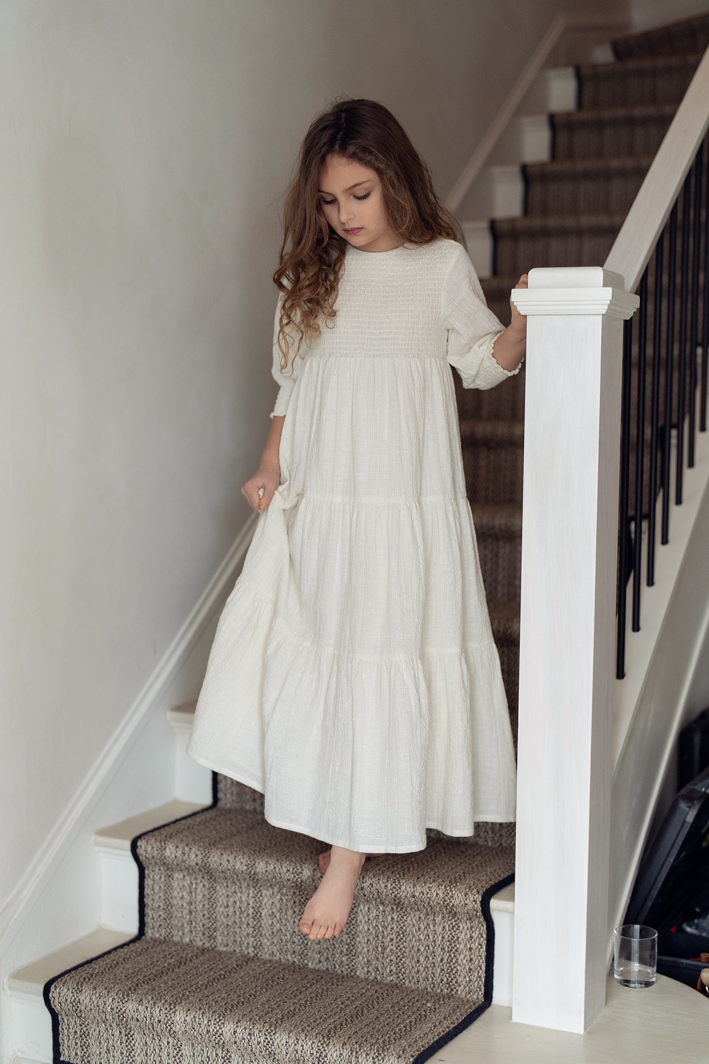 Coco Blanc Smocked Dress