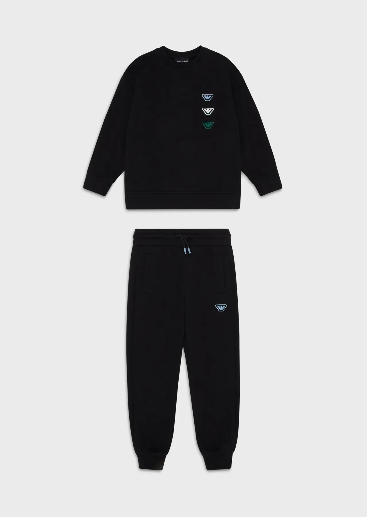 Armani Junior 2P Tracksuit Triple Eagle Logo