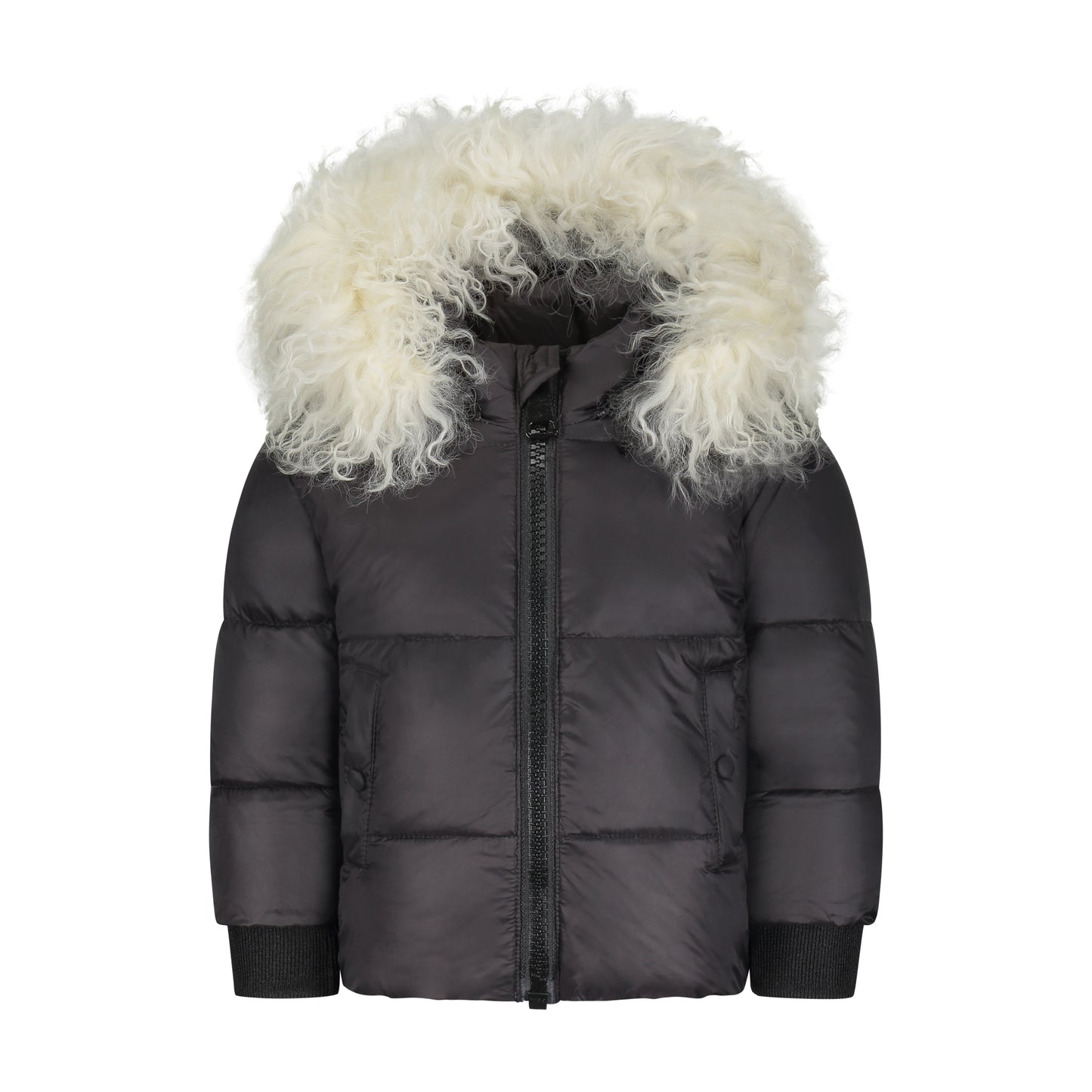 Scotch Bonnet Baby Jacket with White Fur