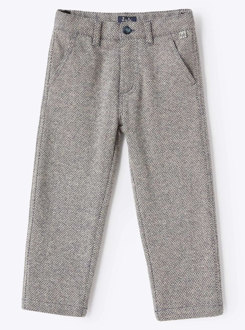 Il Gufo Herringbone Trousers