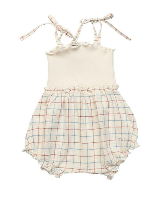 The New Society Dylan Check Romper