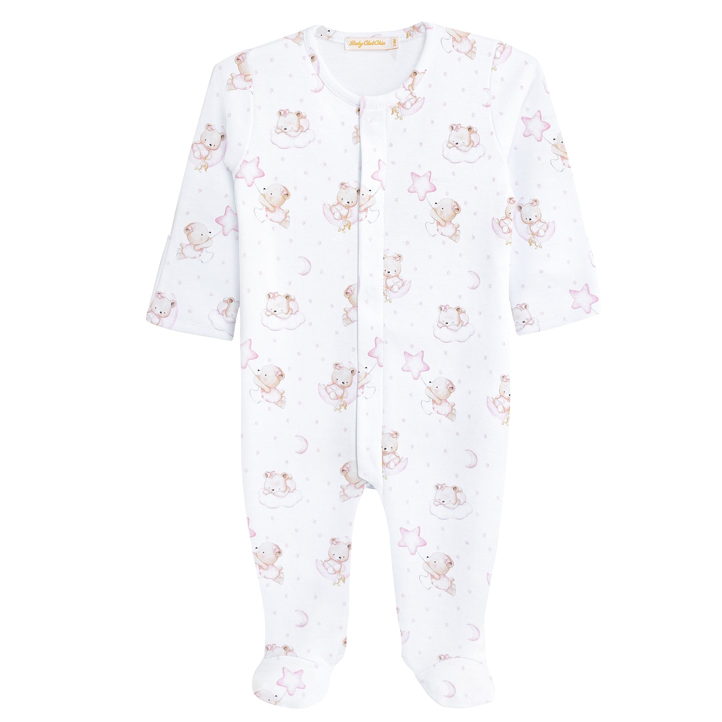 Baby Club Chic Sleep Tight Bear Footie (Pink and Blue Colors Available)