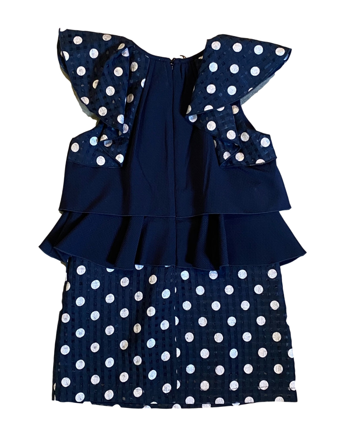 LM80O-40-A Sleeveless dress with dot print