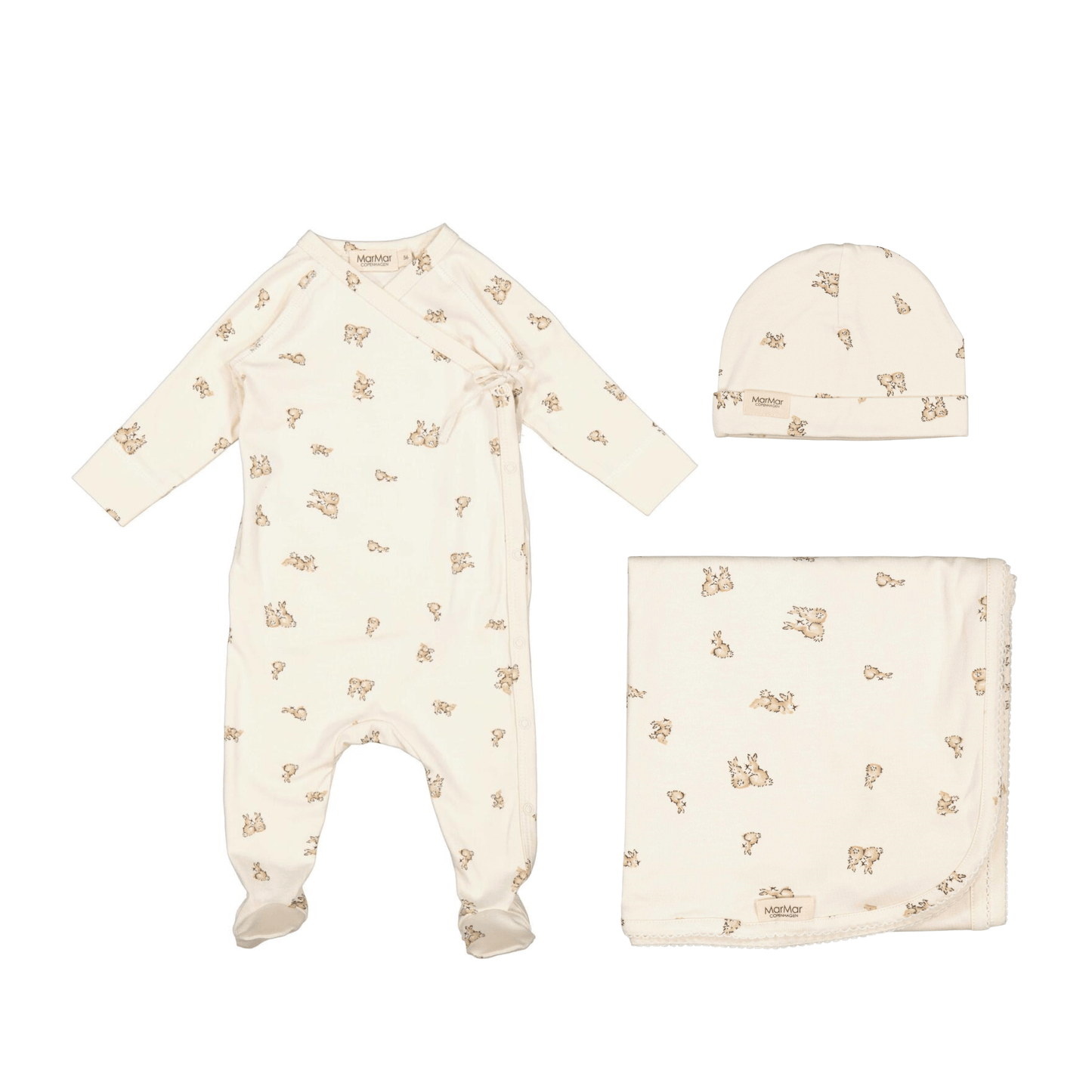 MarMar Hat, Onesie & Blanket 3Pc Set