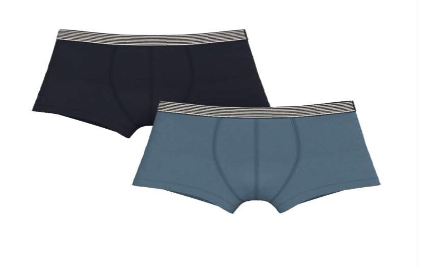Petite Bateau Boys 2Pack Solid Boxers
