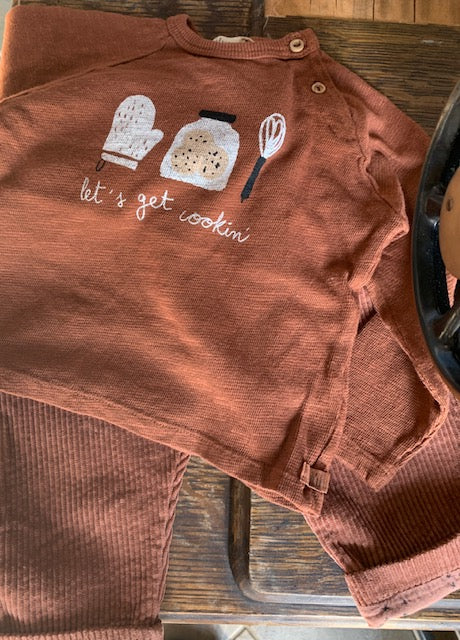 Buho Baby Corduroy Pants Outfit Set