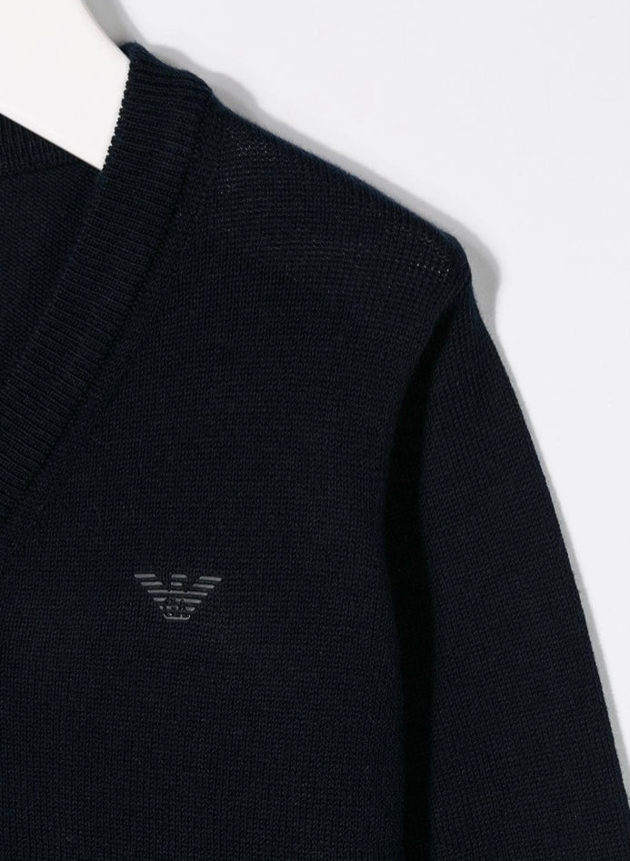 Armani Junior Essential V-Neck Cardigan