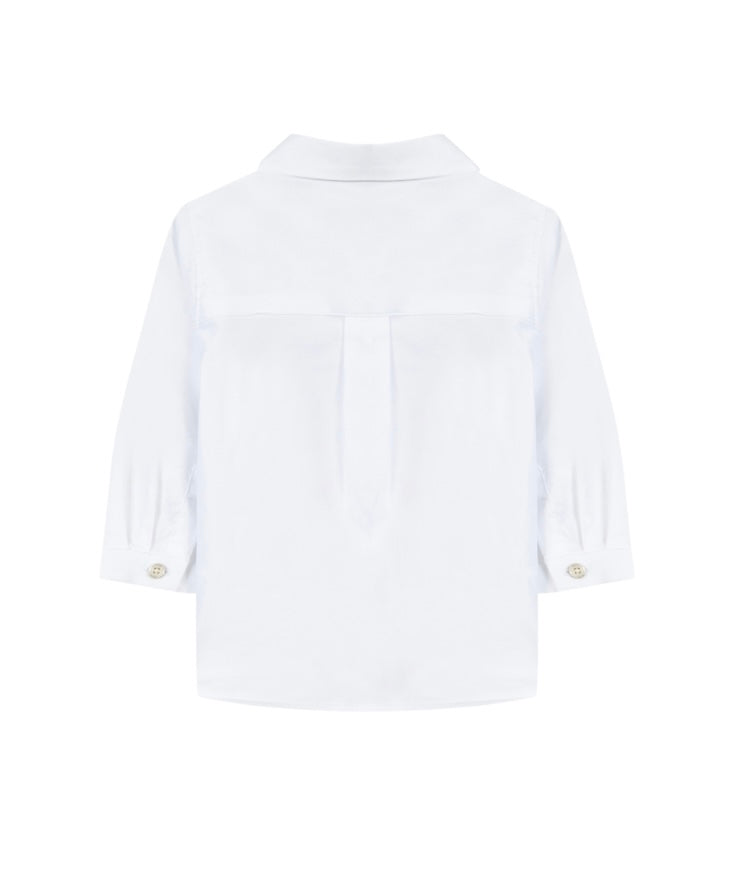 Tartine Long Sleeve Shirt w Collar Trim