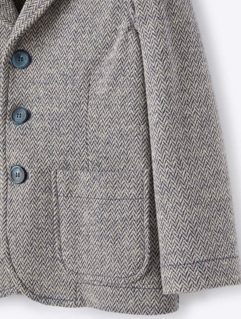 IL Gufo Boys Herringbone Blazer