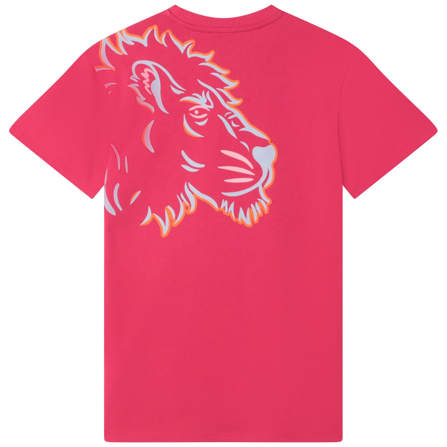Kenzo Short Sleeved Dress w/ Front Panther Graphic