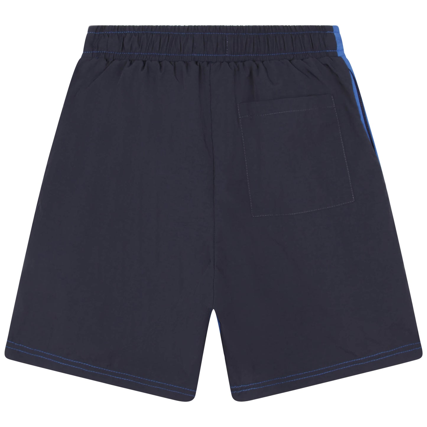 Kenzo Bi-material Bermuda Shorts w/ 'K' graphic