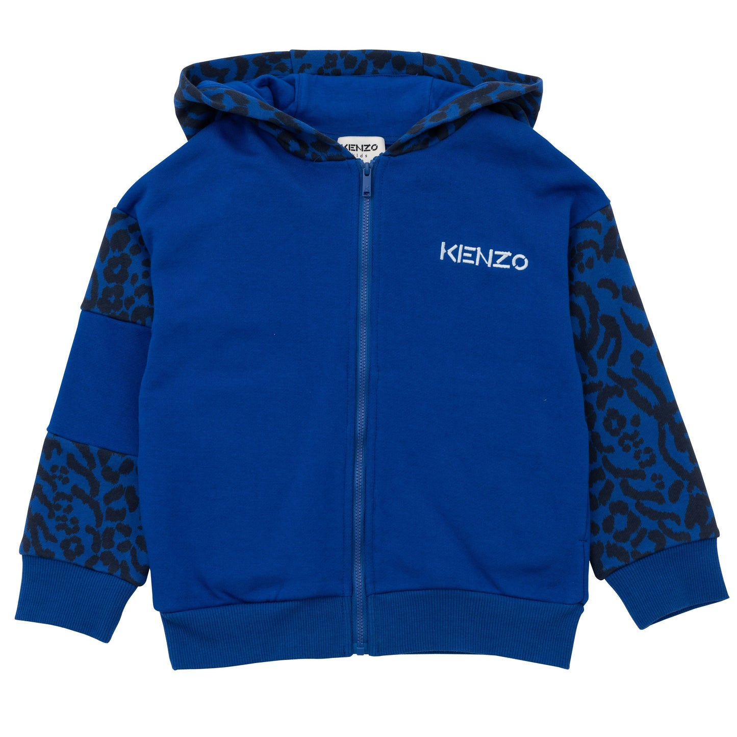 Kenzo Boys Allover Animal Boy Zip Sweatshirt