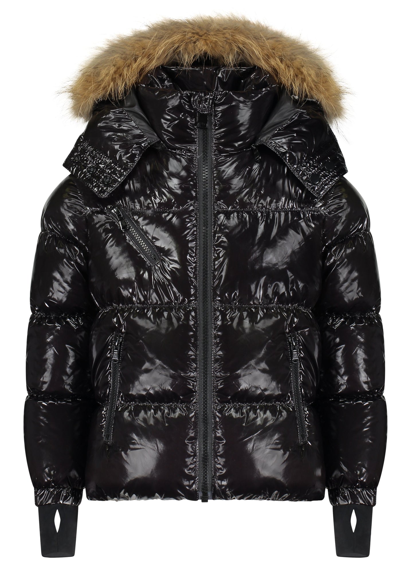 Scotch Bonnet Girls Jacket with Natural Fur