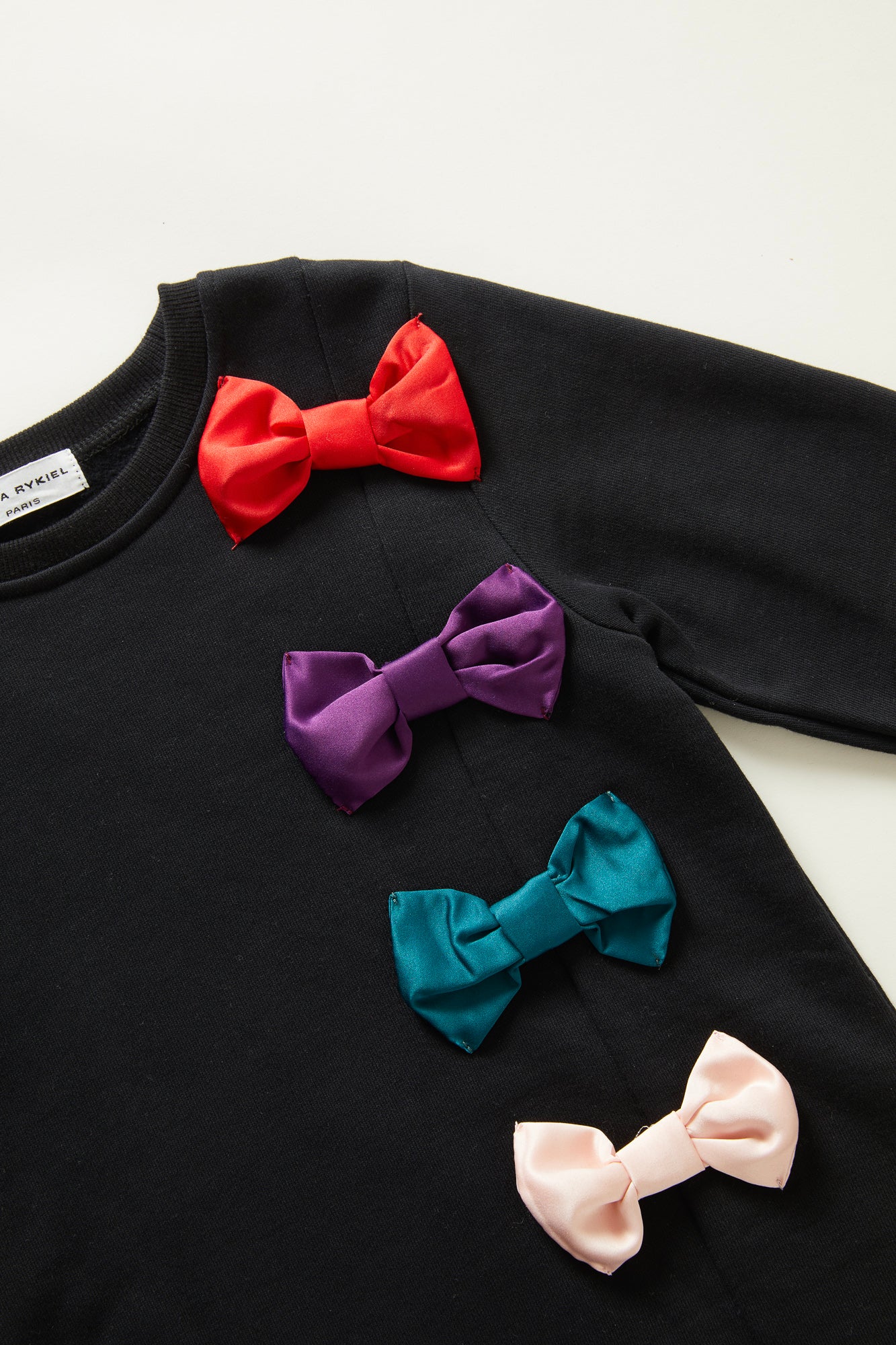 Sonia Rykiel Lila Sweatshirt Bow Dress