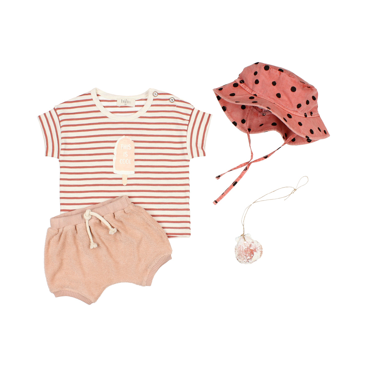 Buho Baby Girl Ice Cream Outfit Set