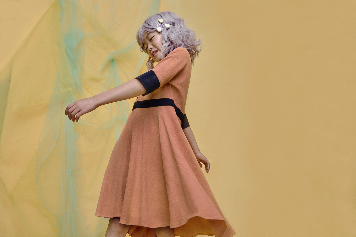 Popelin Mod.24.2 Cape Style Dress