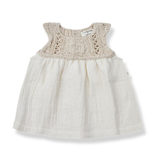 One + In the Family Neri Crochet Top Dress