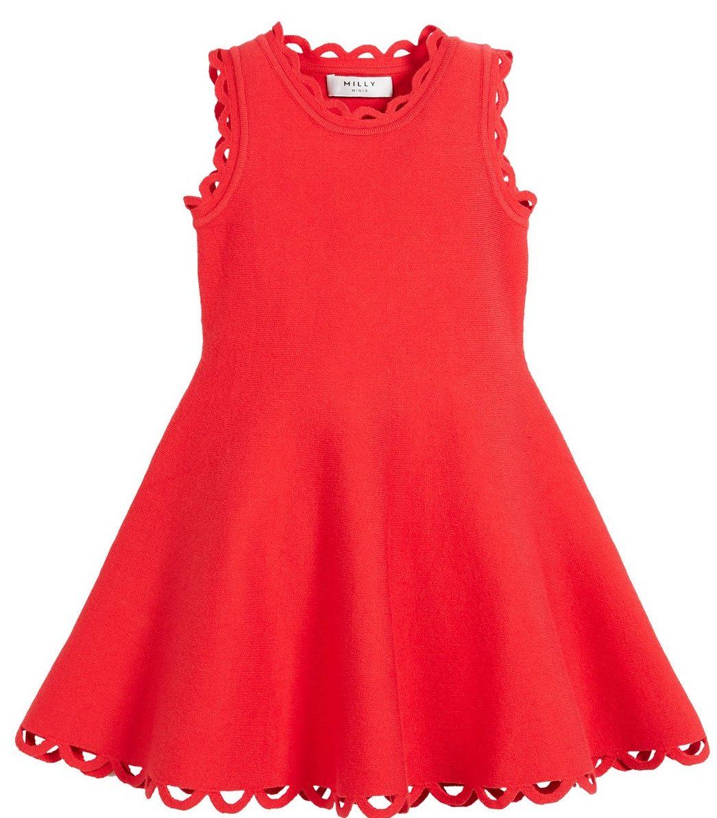 Milly Minis JK120195 Eyelet Flair Dress TuesdaysChild.com Milly Minis JK120195 Eyelet Flair Dress TuesdaysChild.com