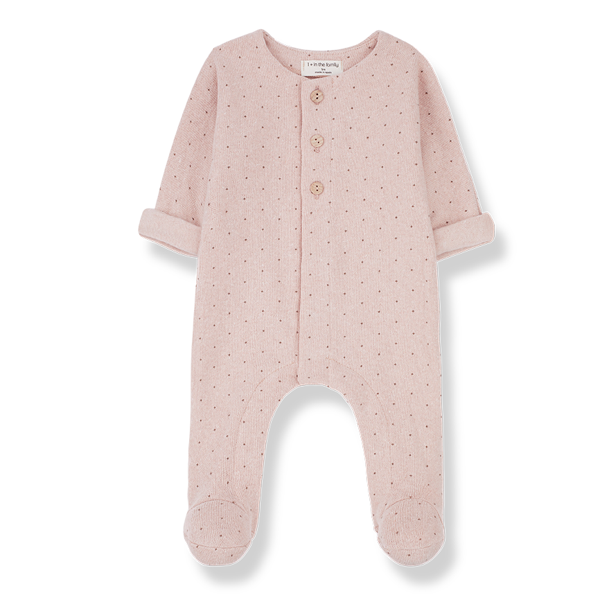 One + In the Family Odette Dot Footie w/ Hat