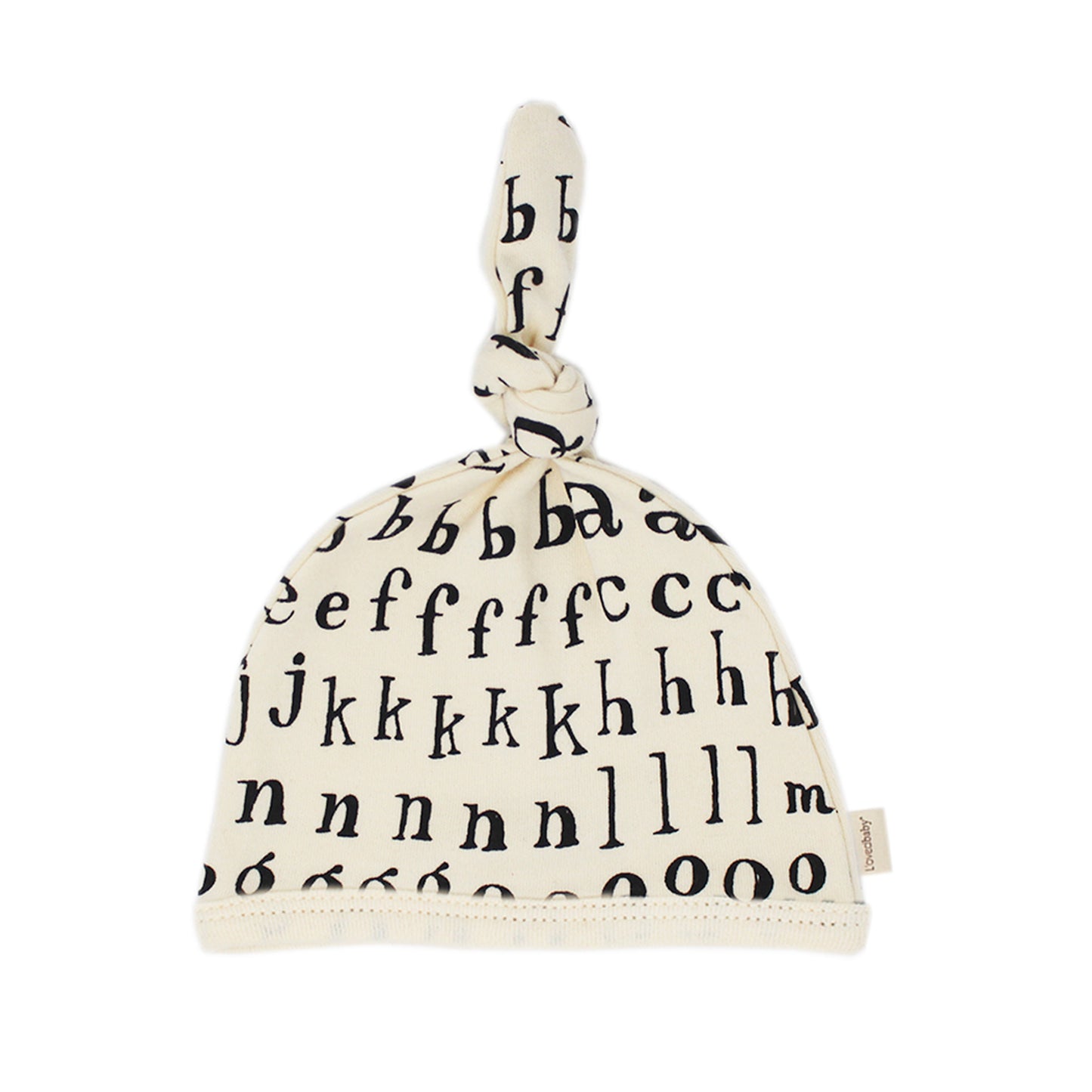 L'Oved Baby OR314 Letters Top Knot Hat