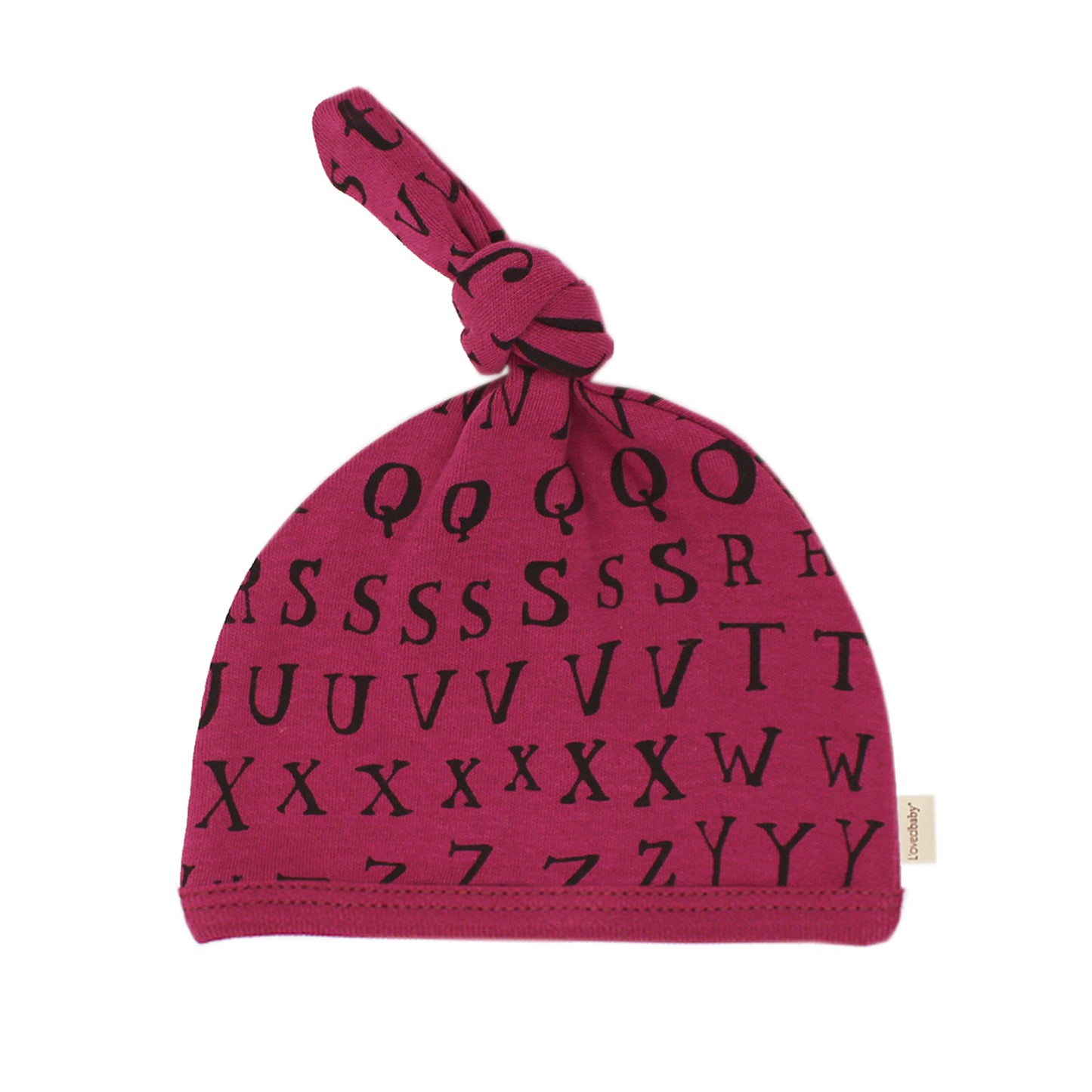 L'Oved Baby OR314 Letters Top Knot Hat