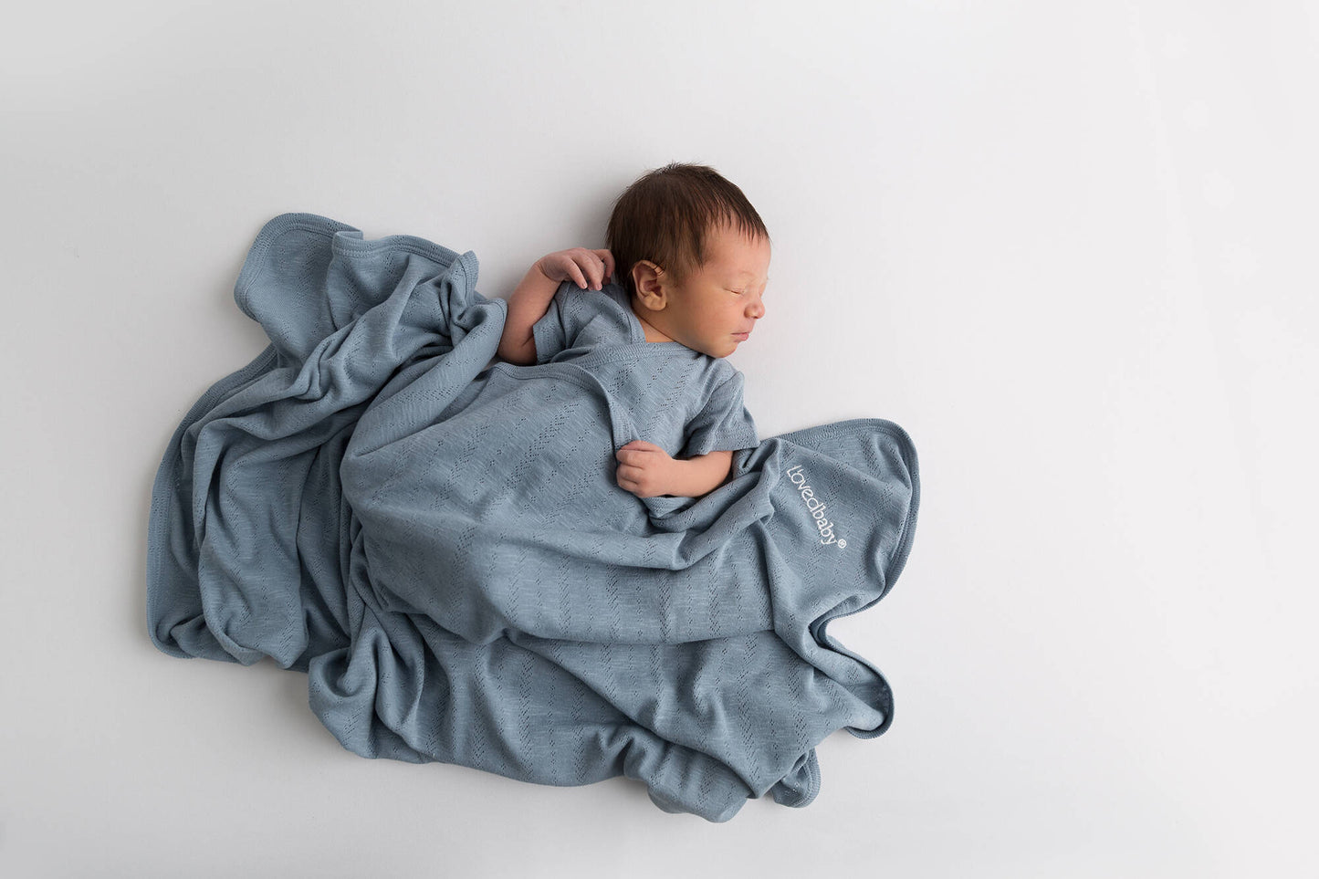 L'ovedbaby Baby Boy Pointelle Blanket