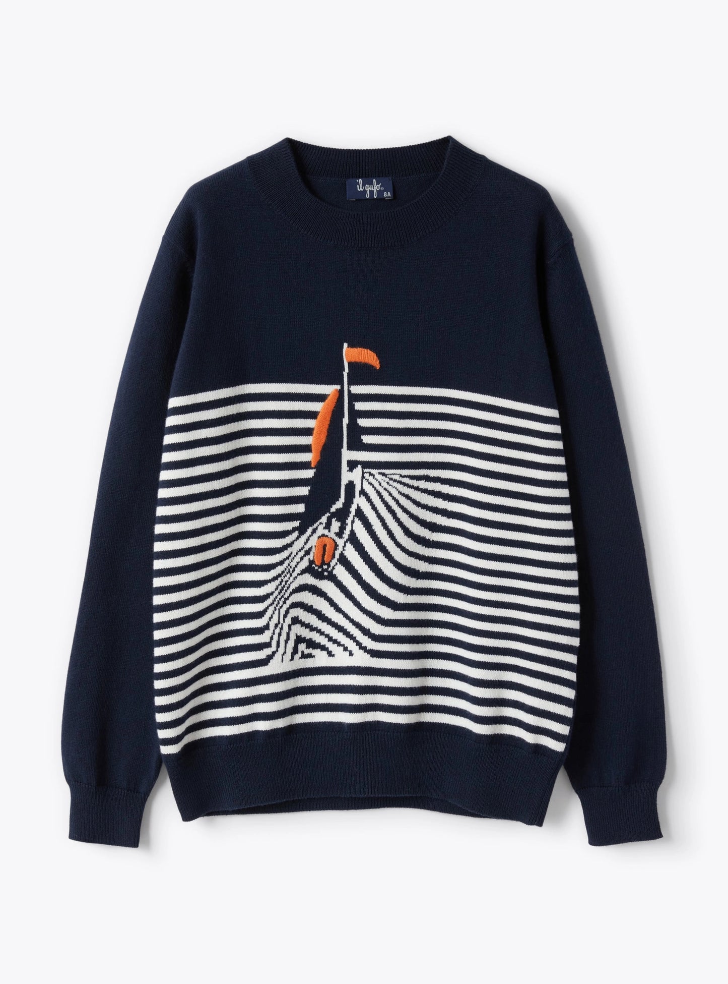 Il Gufo Boys LS Knitted Boat Sweater