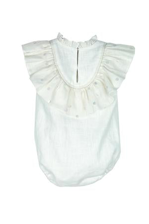 Nueces Arce Yoke Baby Romper