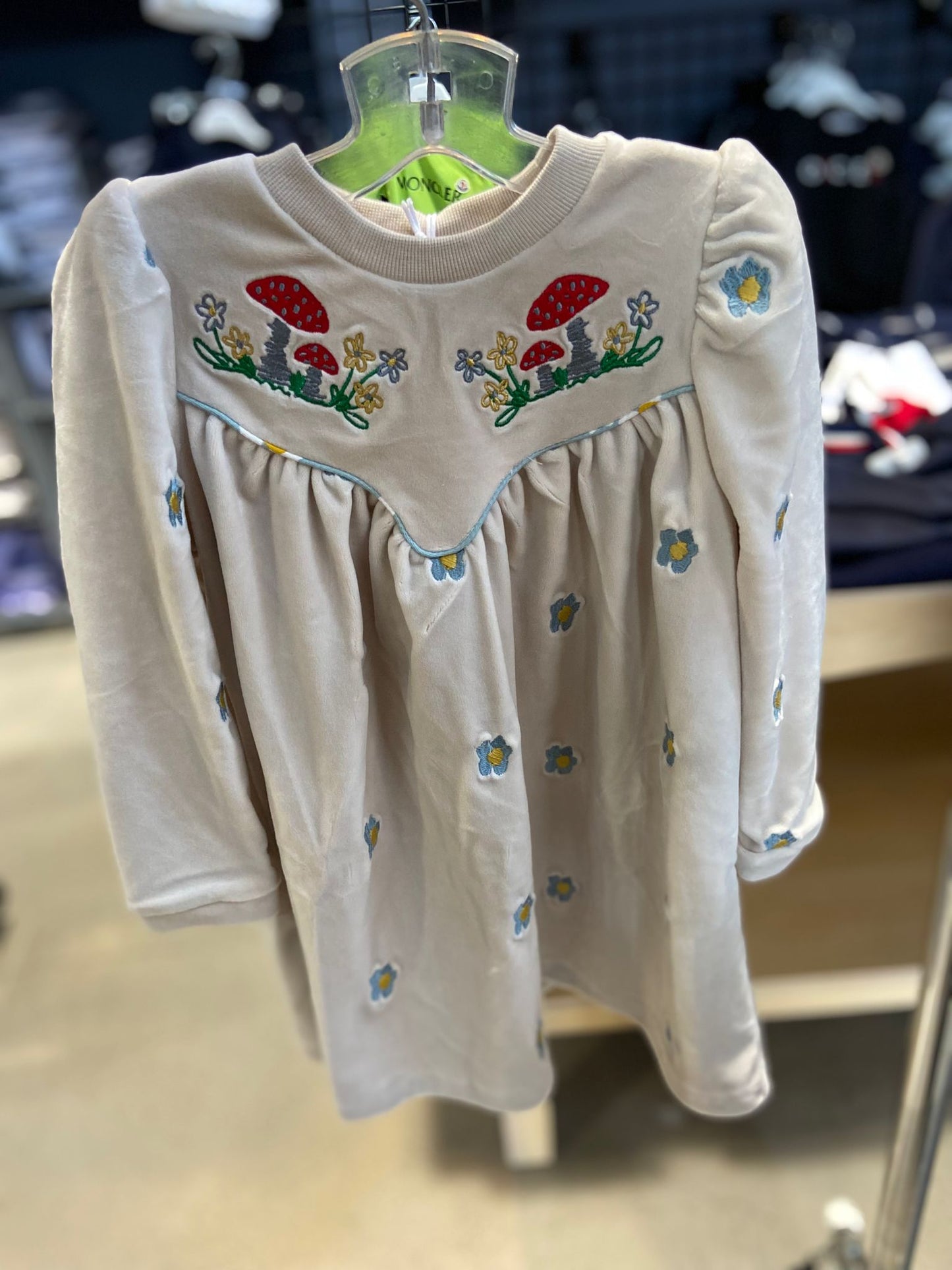 Stella McCartney LS Daises Velour Dress