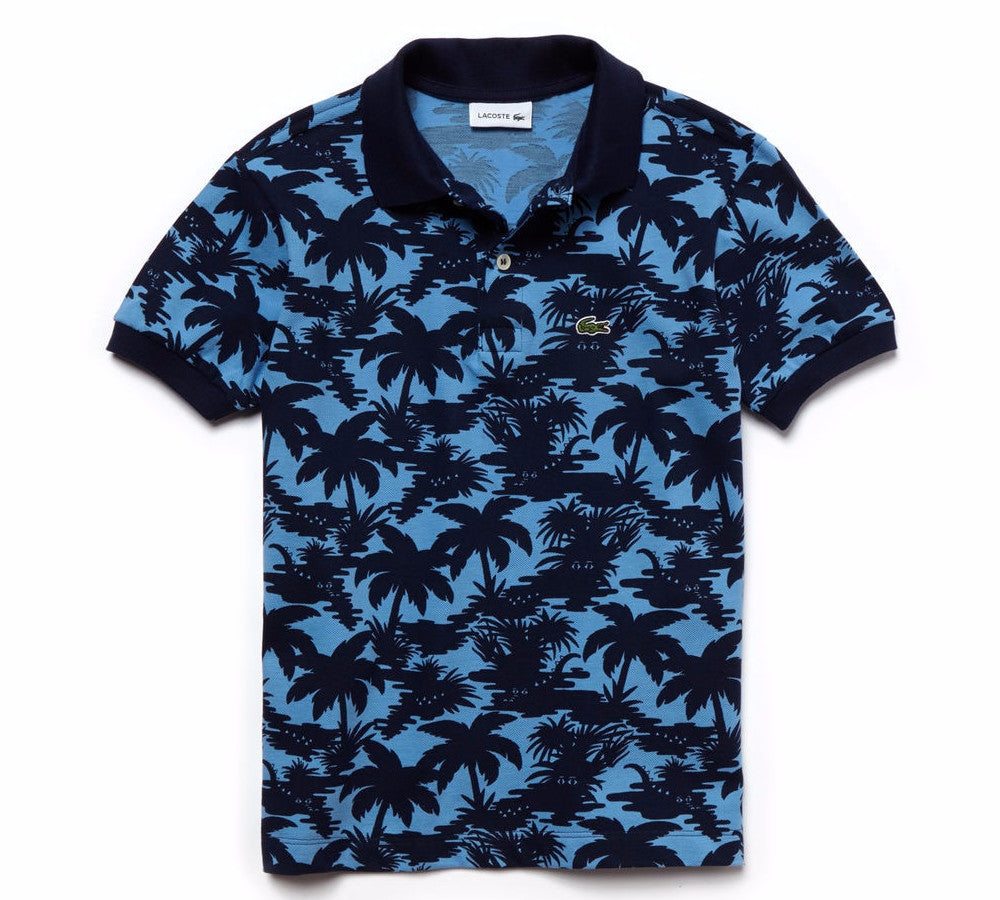 LT60Q-22-PJ3908 Boys Tree Print Polo Shirt –