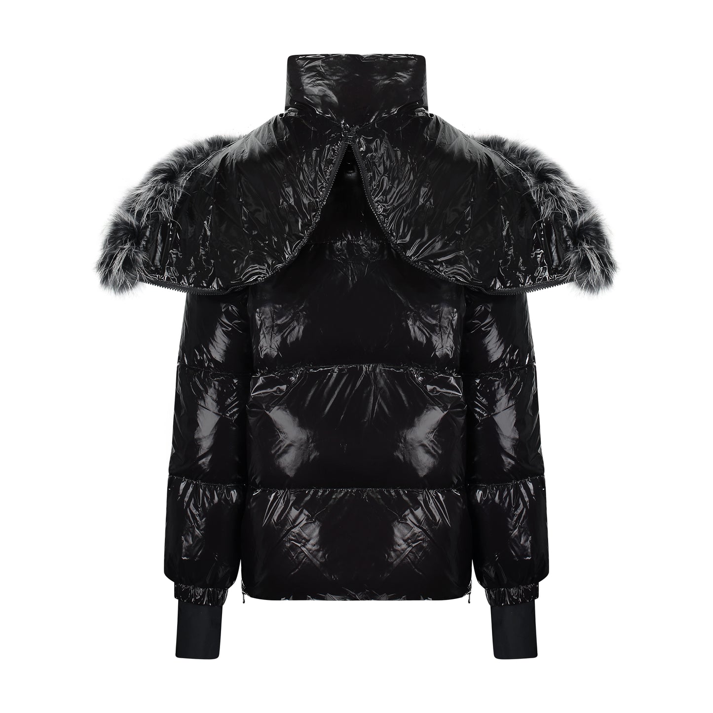 Scotch Bonnet Tween Princess Seam Jacket with Natural Fur