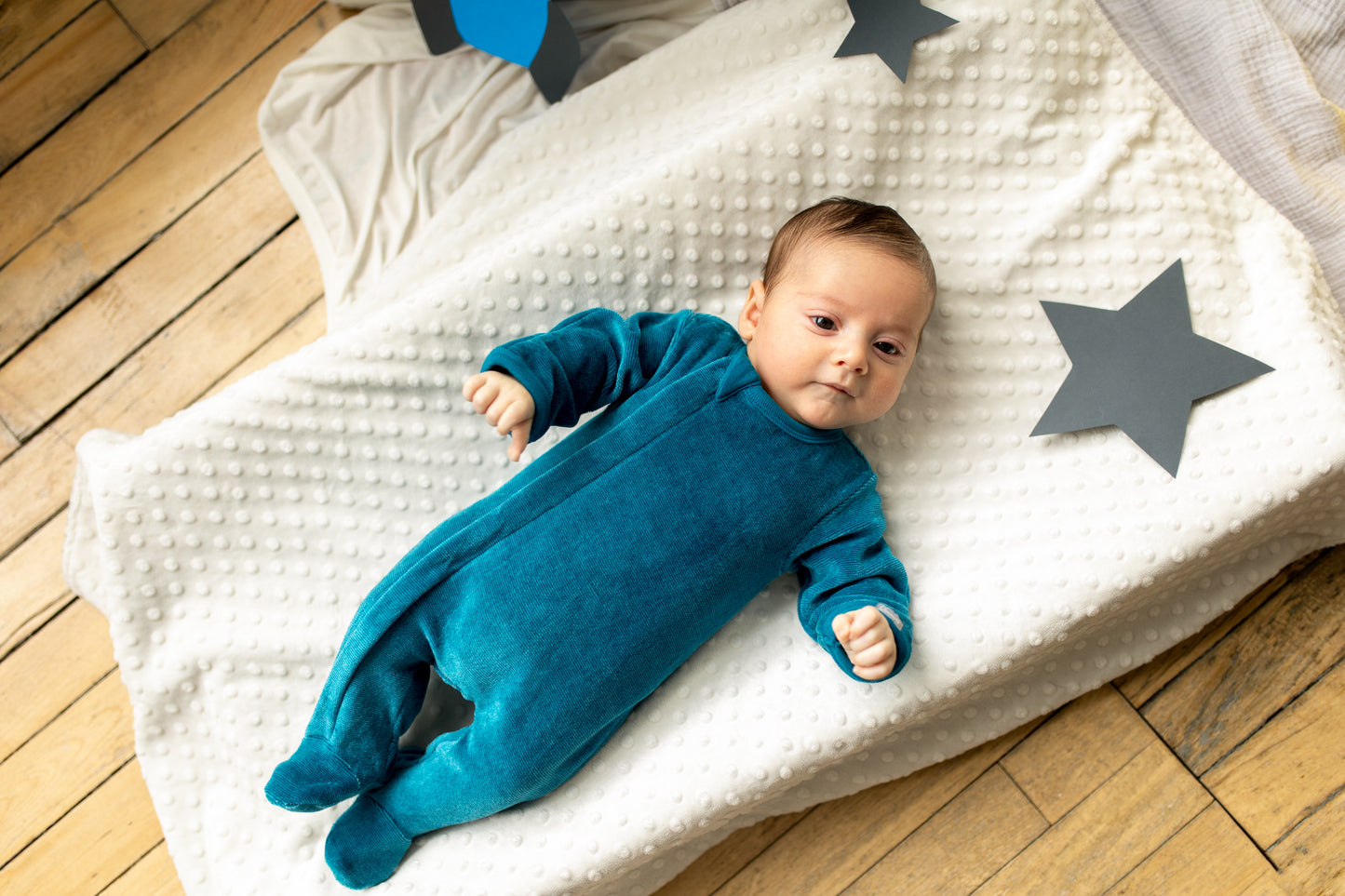 Coccoli Velour Zip Footie
