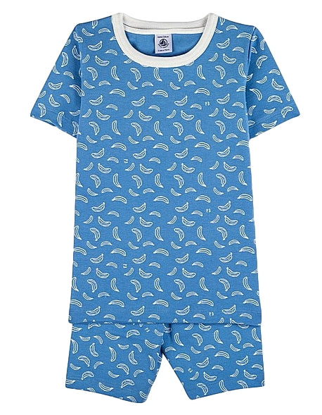 Petit Bateau Banana Pajama Short Set