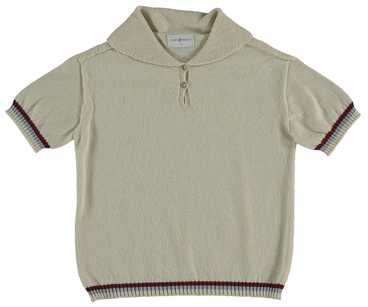 Violeta e Federico Short Sleeve Polo Sweater