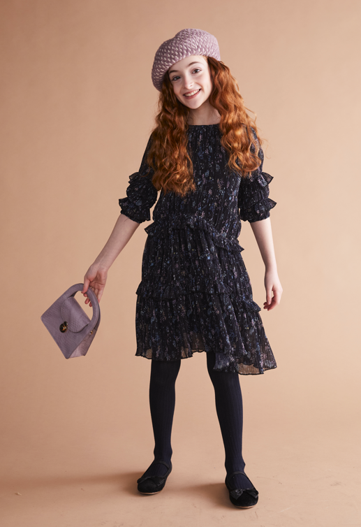 Porter Ruffled Sleeve Floral Dress