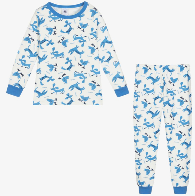 Petit Bateau Boys Animal Long Sleeve PJ's