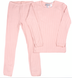 Coccoli Girls Ribbed Pajama Set