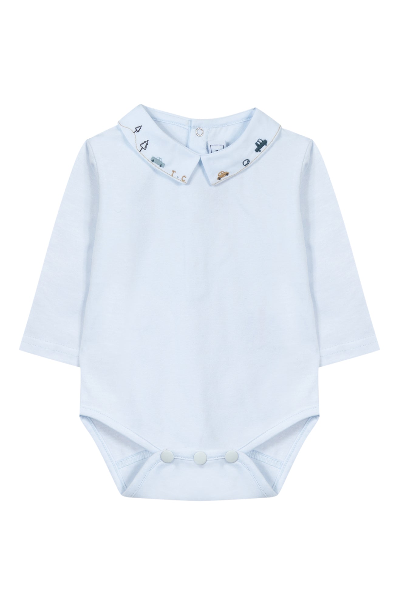 Tartine et Chocolat Car Stitch Polo Onesie