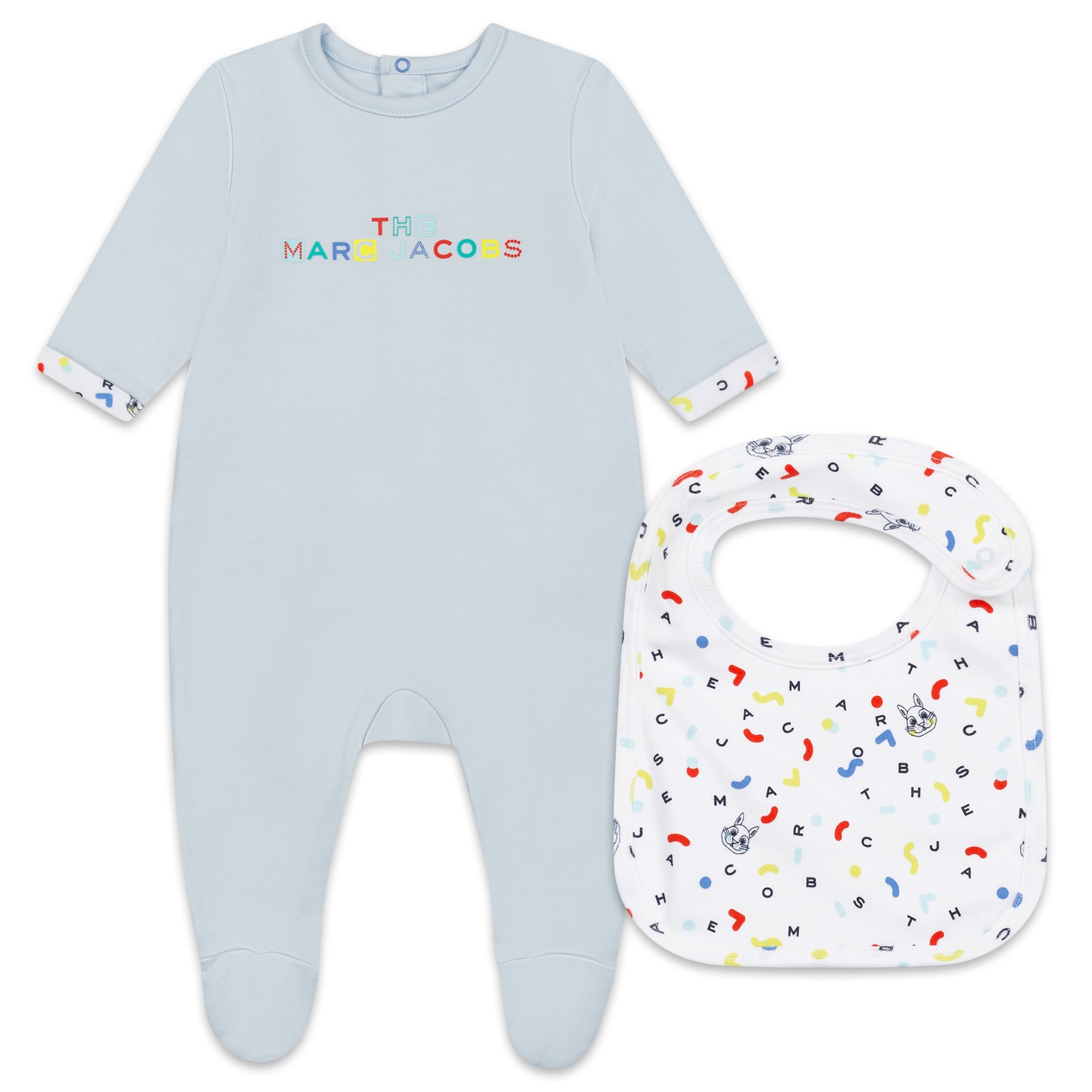 The Marc Jacobs Baby Boy Footie Bib Set