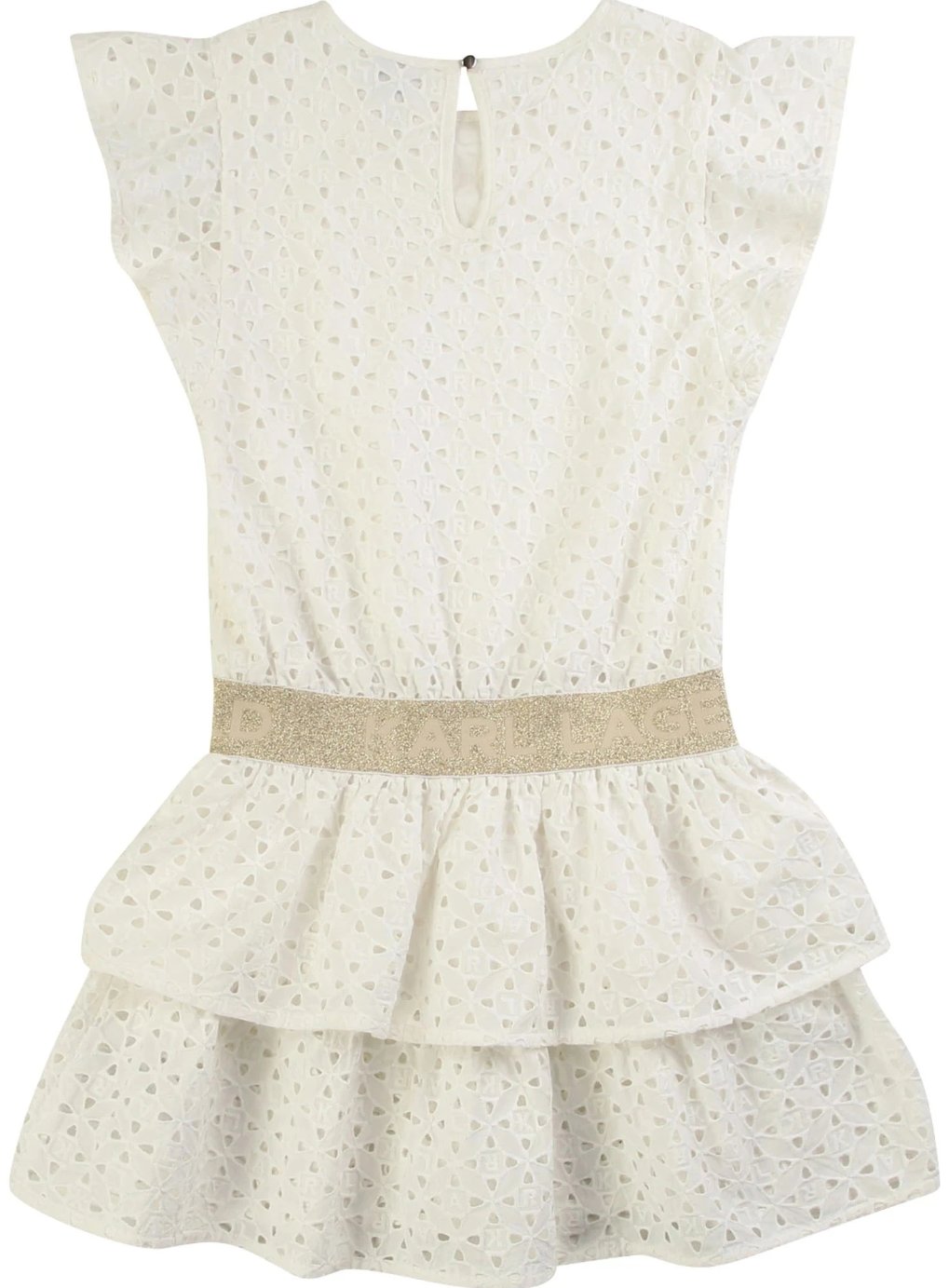 Karl Lagerfeld All Over Logo Waisted Dress