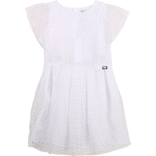 Karl Lagerfeld Logo Flounce Dress