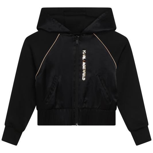 Karl Lagerfeld Girls Reversible Zip Hoodie